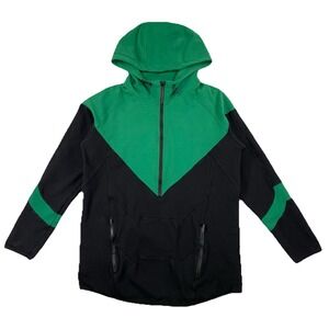 SUPERX Green Lantern Hoodie Men's XXL Green Black Full Zip Training Gym